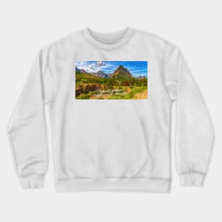 Mount Wilbur and Swiftcurrent Mountain Crewneck Sweatshirt